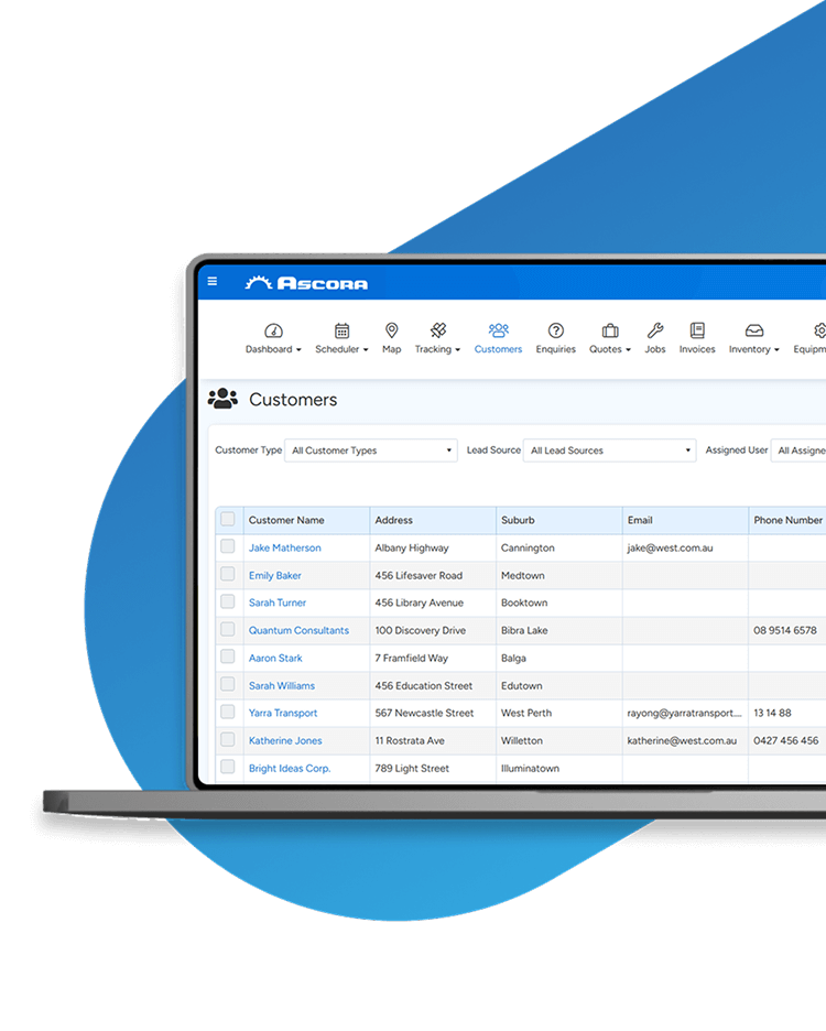 Trade-specific CRM