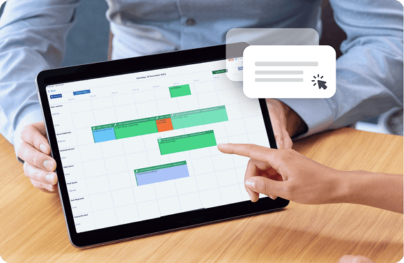 Drag and drop scheduling even on your phone or tablet