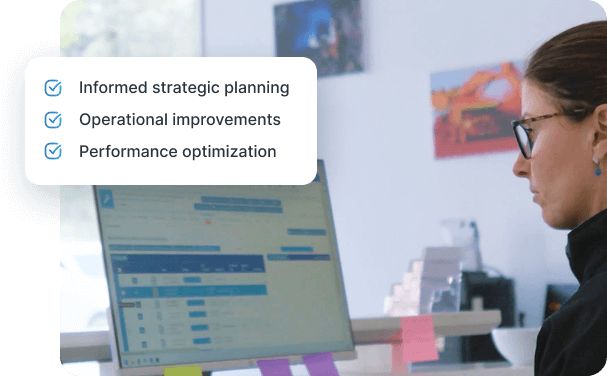 Data insights empower strategic decisions for enhanced efficiency and profitability.