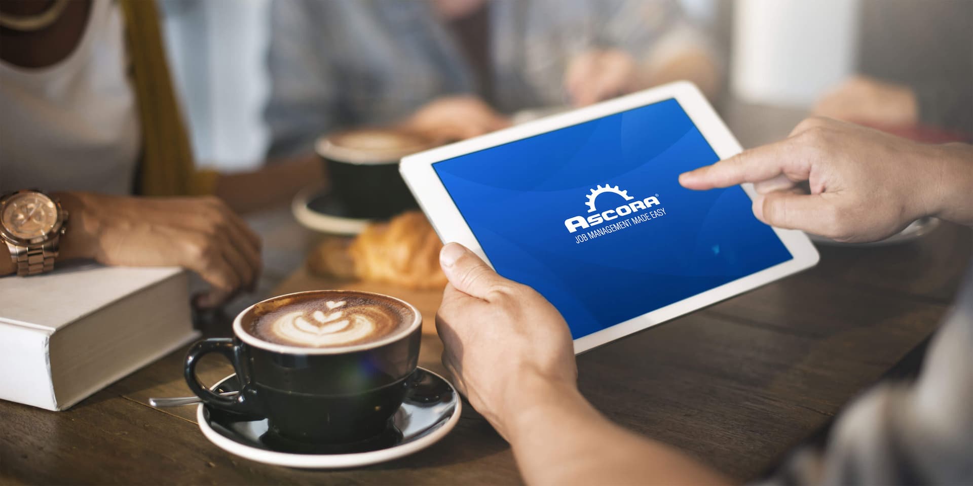 Photo showcasing Ascora running on an iPad.