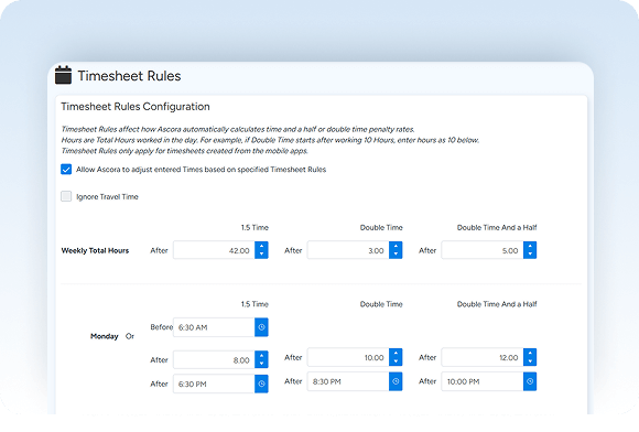 Automated payroll for fast, error-free processing with custom penalty calculations, easy verification, and reduced administrative workload.