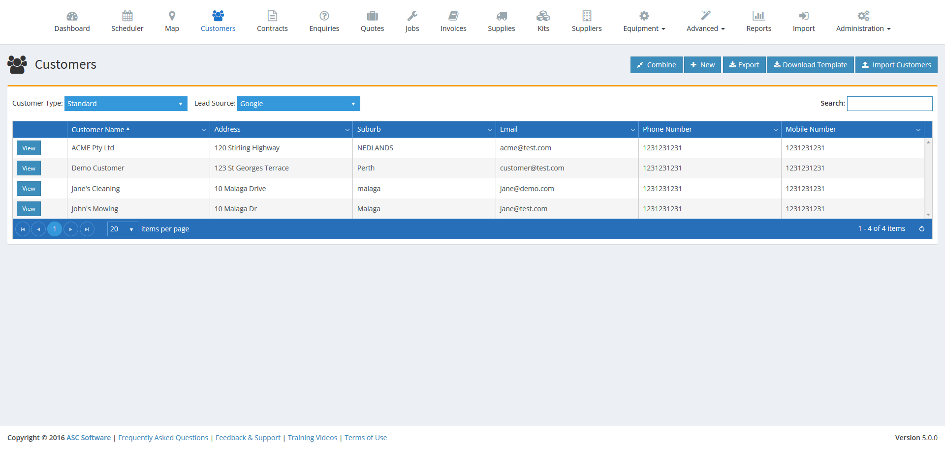 Easy data migration into Ascora Job Management