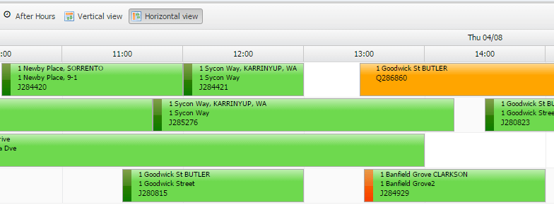 Drag and Drop scheduling with flexible colour coding